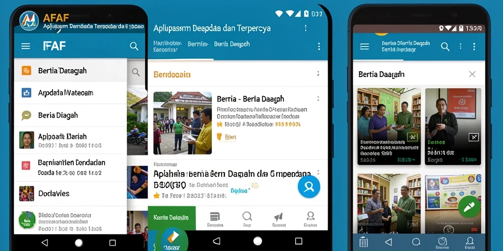 Tampilan antarmuka utama aplikasi AFAF yang intuitif.
