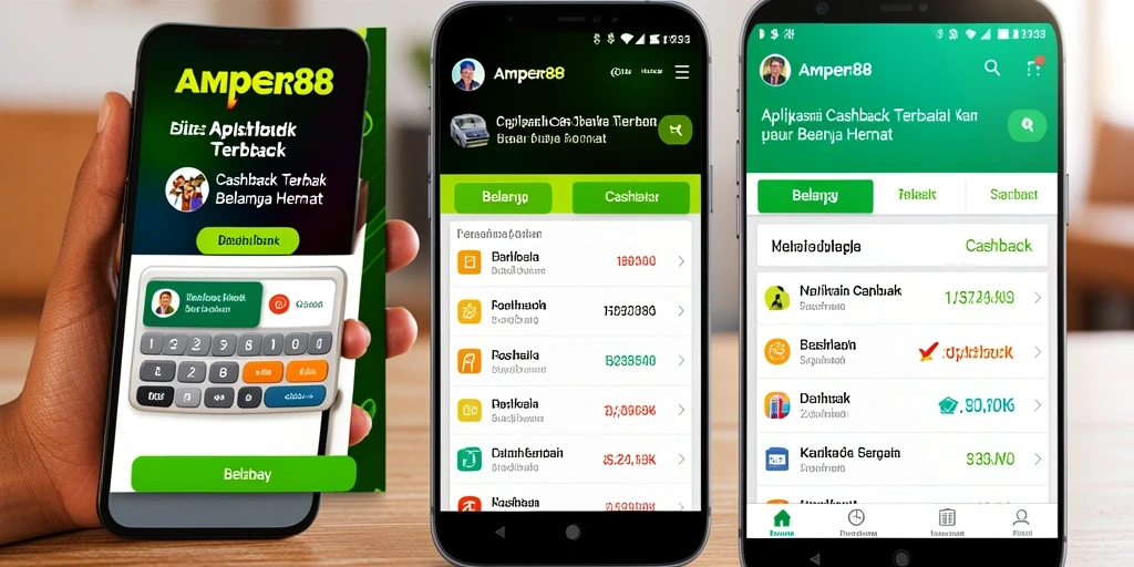 Tampilan antarmuka AMPER88 yang menarik dan fungsional untuk pengguna cashback.