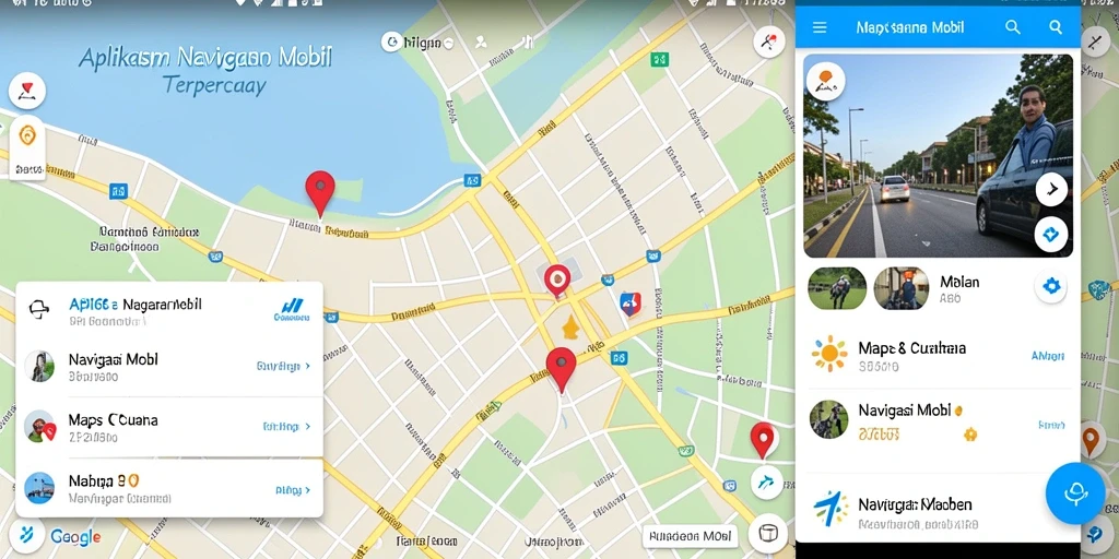 Tampilan antarmuka pengguna API66 saat menjelajahi rute.