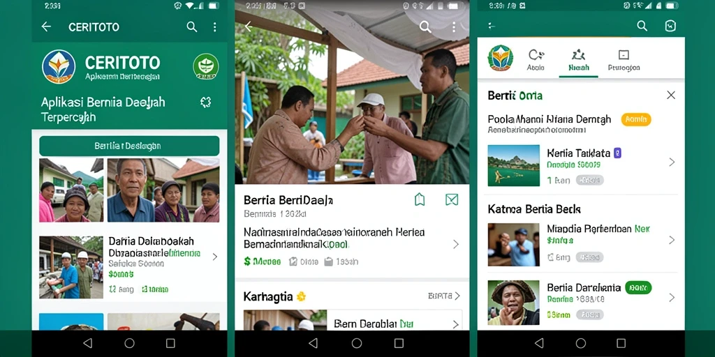 Tampilan antarmuka aplikasi CERITOTO yang informatif dan intuitif.