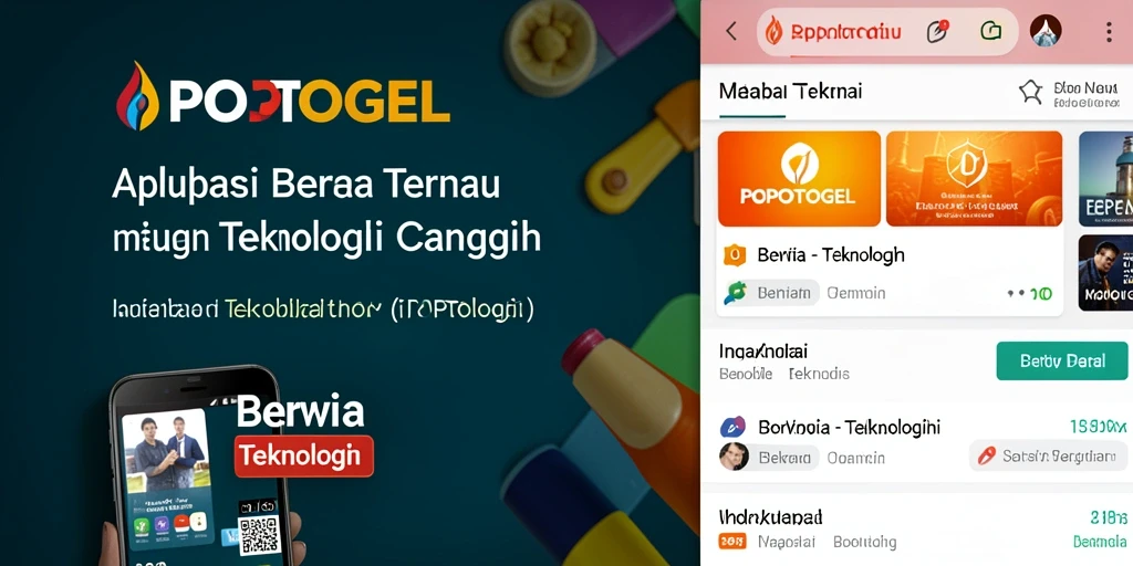 Tampilan antarmuka aplikasi POPOTOGEL yang modern dan informatif.