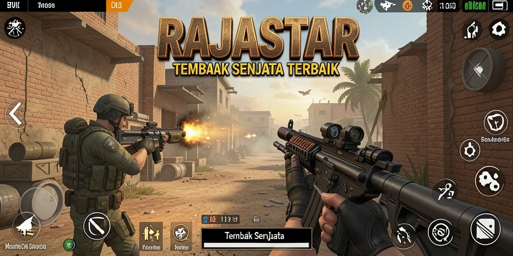 Tampilan antarmuka game RAJASTAR dengan pertempuran yang seru.