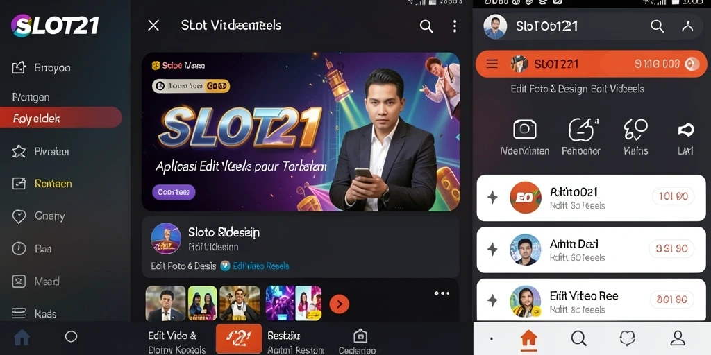 Antarmuka SLOT21 untuk pengeditan video yang mudah dan intuitif.